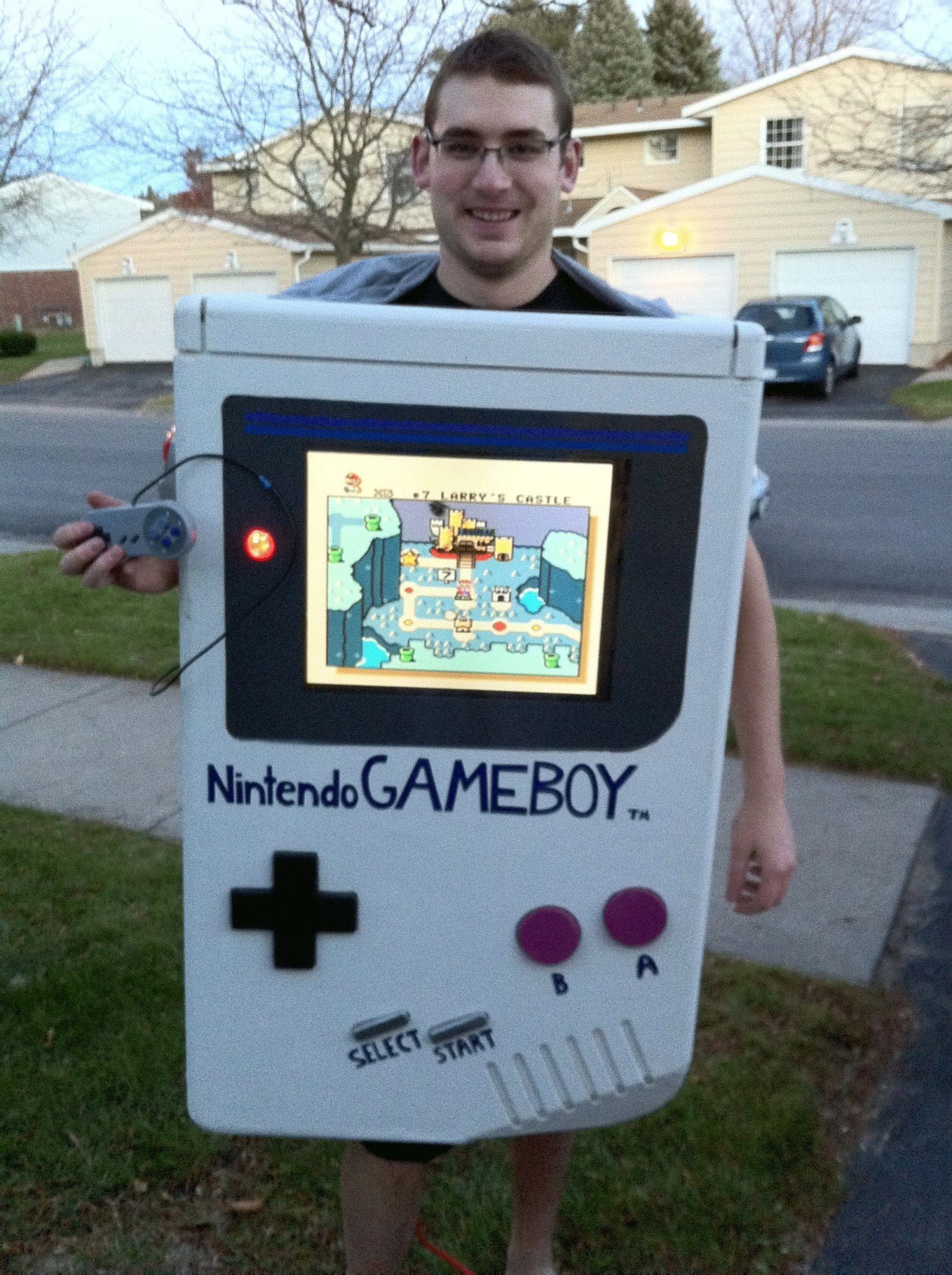 Nerdy Halloween Costume Gameboy Nintendo