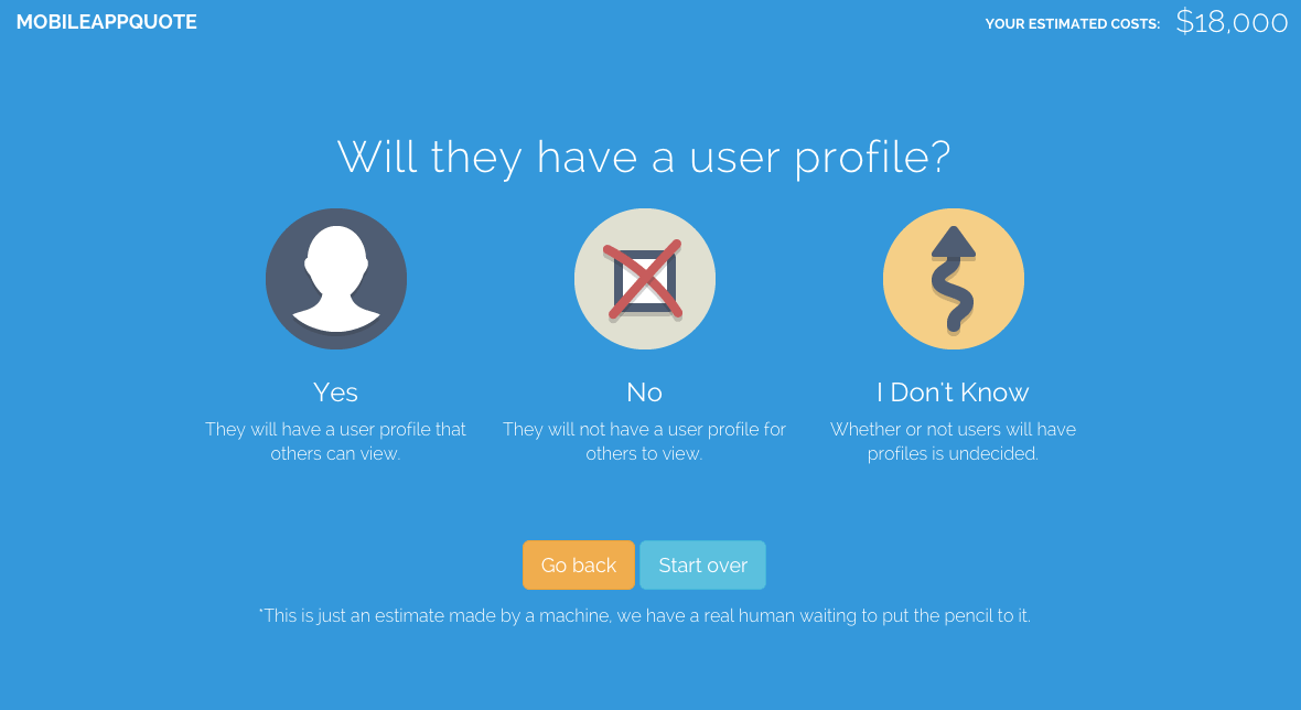 question about user profiles on mobileappquote.com